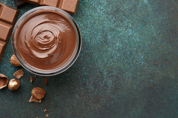 Hazelnut spread with nuts and chocolate