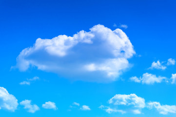 Naklejka na ściany i meble blue sky with cloud in bright morning.