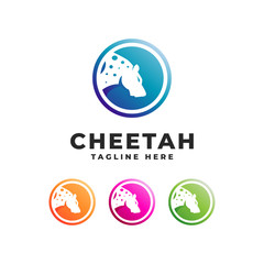 Tiger Cheetah Logo Vector Icon Illustration