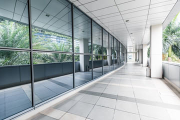 Office corridor without people outdoors - 306851773