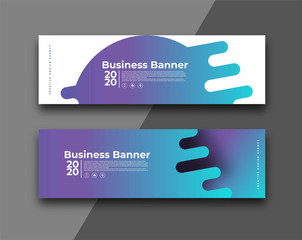 Set Of Modern Global Business Design Banner Template - Use for modern design, cover, poster, template, brochure, decorated, flyer, banner.