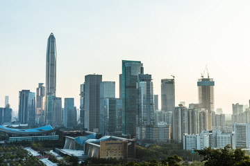 Fototapeta na wymiar Scenery of Shenzhen City, China