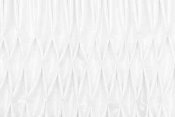 White silk satin background smooth texture background. Abstract grey wavy fabric cloth pattern or...
