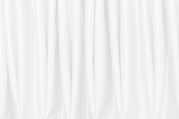 Obraz premium White silk satin background smooth texture background. Abstract grey wavy fabric cloth pattern or canvas soft, Natural linen textured design textile worsted have wave. Concept for cotton designer.