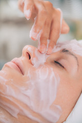 Face Calming Mask. Shaken Protein Mousse