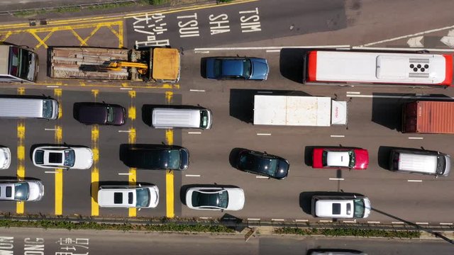 Top view of Hong Kong cross harbor tunnel