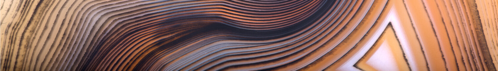 long lines of orange agate strip