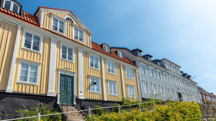 Fototapeta na wymiar Karlshamn Wooden Townhouses