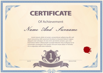 Certificate or diploma