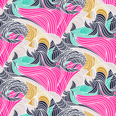 Seamless pattern with lines