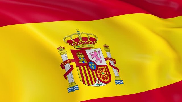 Photo realistic slow motion 4KHD flag of the South Korea waving in the wind.  Seamless loop animation with highly detailed fabric texture in 4K resolution.