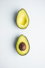 avocado isolated on white background