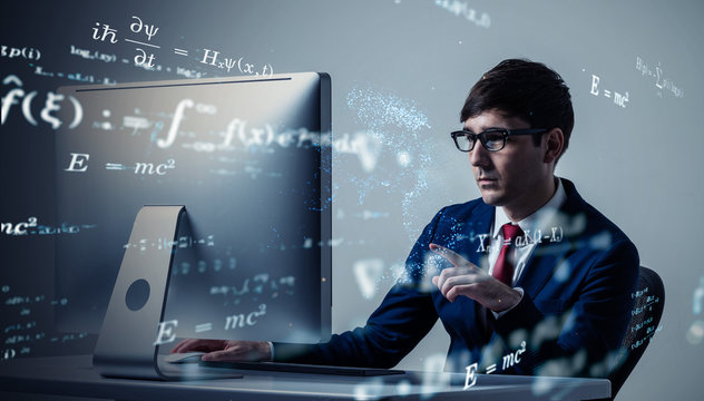 科学イメージ 方程式 定理 数学