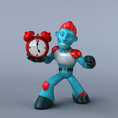 Red Robot - 3D Illustration