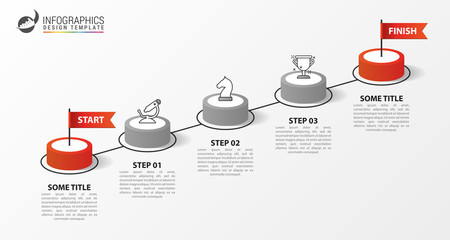 Infographic design template. Creative concept with 5 steps