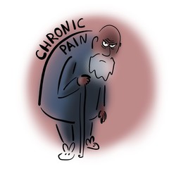  Elderly man with chronic pain