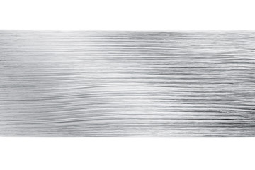 Gray hair on white background, isolated. Horizontal line