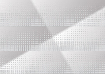 Abstract halftone dotted background. Transparency grunge rectangle pattern, square, shadow.  Gray modern optical pop art texture for posters, site, business card, cover, label mock-up, vintage sticker