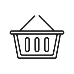 Shopping icon with isolated on a white background(shopping cart). vector illustration elements