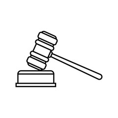 Lawyer gavel law firm icons