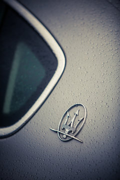 Maserati logo on a car