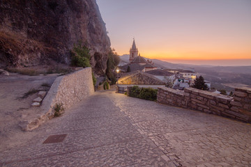 Fototapeta premium Zahara de la Sierra in Grazalema mountains Cadiz province Andalusia Spain