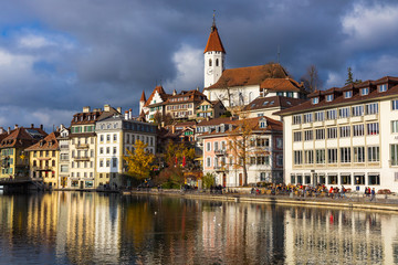 Fototapeta na wymiar old town of thun in Switzerland