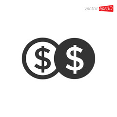 Dollar Money Icon Design Vector