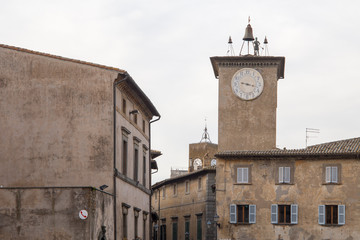 Fototapeta na wymiar Tower of Maurizio, Orvieto Italy.One of the symbols of Orvieto