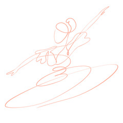 dancing girl in a magnificent dress, ballerina, creative pattern