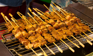 meat on grill
