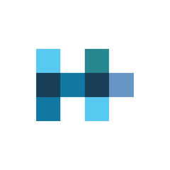color fence h logo design