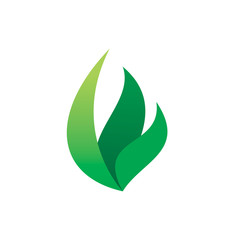 color leaf art logo design