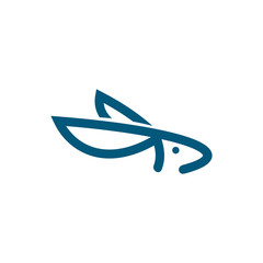 rabbit bunny line logo design