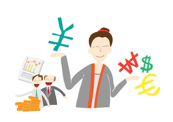 businessman with money