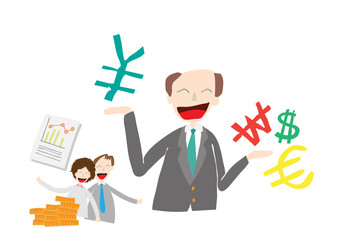 businessman with money