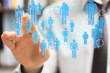 Group of business partner looking for the future