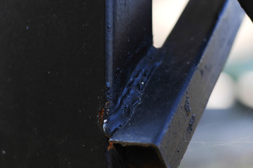 Steel frames of a solar power plant