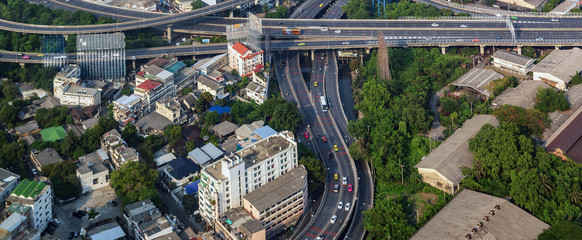 Bangkok city skyline Thailand.
