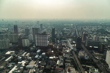 Fototapeta na wymiar Bangkok city skyline Thailand.