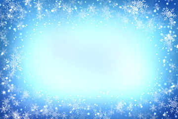 雪の結晶の背景イラスト
