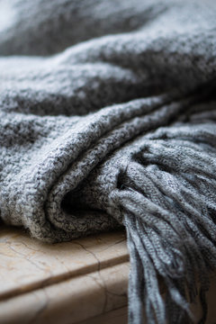 Warm And Cozy Winter Knitted Wool Blanket
