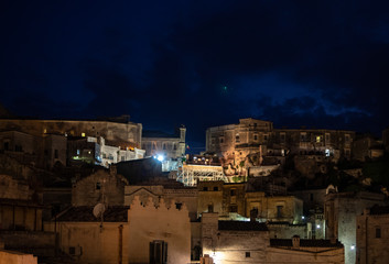  Bond apartment from the movie  No Time to Die in Sassi, Matera, Italy. Fictional hotel in the Piazzetta Pascoli area built especially for the production