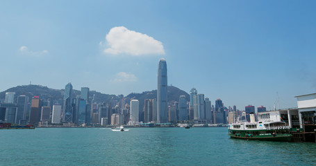 Naklejka premium Hong Kong skyline