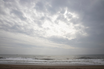 winter on a tropical beach