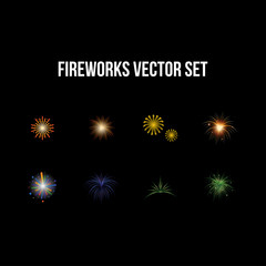 Firework Vector Design Template. Design for Celebrate and Anniversary