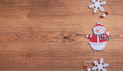  Merry Christmas - Baubles On Snow With Fir Branches .