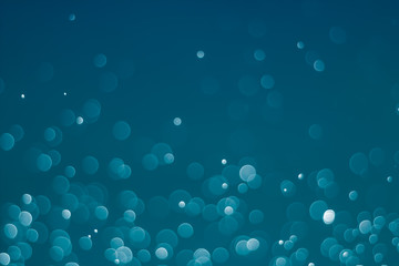 Abstract Blue bokeh  blur background.
