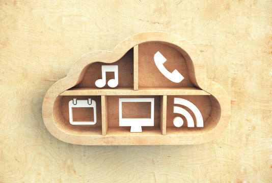 Abstract social media icons