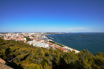 Fototapeta na wymiar views from the fort of San Felipe in Setubal, Portugal